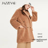 JAZZEVAR 2019 Winter new arrival fur coat women high quality mid-length style outerwear loose clothing warm coat women K9052