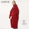 JAZZEVAR 2019 Winter new arrival fur coat women new fashion style teddy bear coat loose clothing long warm winter coat K9063
