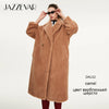JAZZEVAR 2019 Winter new arrival fur coat women new fashion style teddy bear coat loose clothing long warm winter coat K9063