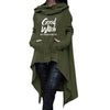 Letter Letters Print Hoodies For Women Long Irregular  Sweatshirts Hoodies Kawaii Femmes Casual 2018 Printing Clothings Street