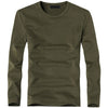 2019 Elastic Mens T-Shirt V-Neck Long Sleeve Men T Shirt For Male Lycra And Cotton T-Shirts Man Clothing TShirt Brand Tees