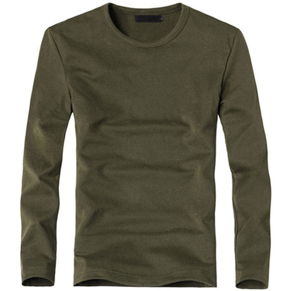 2019 Elastic Mens T-Shirt V-Neck Long Sleeve Men T Shirt For Male Lycra And Cotton T-Shirts Man Clothing TShirt Brand Tees
