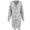 Winter Fashion Woman Sweaters Long Sleeve Leopard Print Knitted Cardigan Sweater Coat Tops Women Clothing Plus Size  2018 New