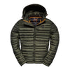 TIGER FORCE Men Puffer Jacket Spring Autumn Casual Hooded Coat Cotton Padded  Coat Men's Parkas Contrast Male Outerwear Clothing
