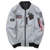 Men Bomber Jacket Slim Male Wear Casual Windbreaker Man Pilot Jacket with Patches Green Thin Mens Coat Outwear Clothing,ZA267
