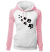 2018 Autumn Winter Fleece Women's Sportswear Harajuku Print CAT PAWS Cartoon Kawaii K-pop Clothing Streetwear Hoodies Sweatshirt