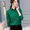 Brand Blusas Mujer De Mod Tops Long Sleeve Lapel White Blouse Office Ladies Work Blouses Fashion Clothing Blusas Womens Shirts