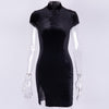 Gothic women's dress cheongsam chinese style skinny mini dress streetwear sexy vintage harajuku summer women clothing slim black