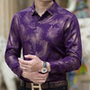 2019 new social long sleeve maple leaf designer shirts men slim fit vintage fashions men's shirt man dress jersey clothing 36565