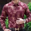 2019 new social long sleeve maple leaf designer shirts men slim fit vintage fashions men's shirt man dress jersey clothing 36565
